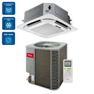 Ar-Condicionado Split Cassete 4 Vias Inverter TCL 55.000 BTUs Só Frio 220V Monofásico
